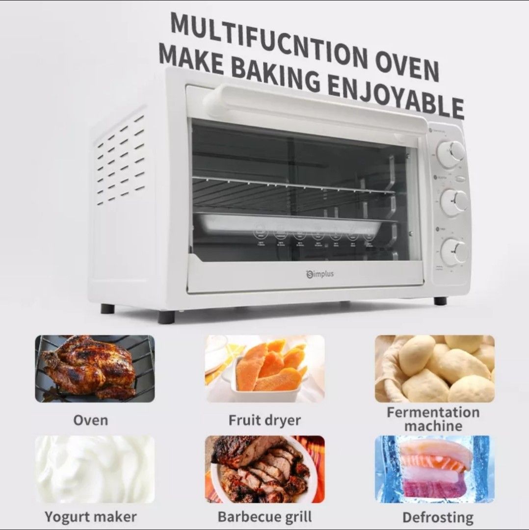 Simplus Electric Toaster Oven 28L, TV & Home Appliances, Kitchen