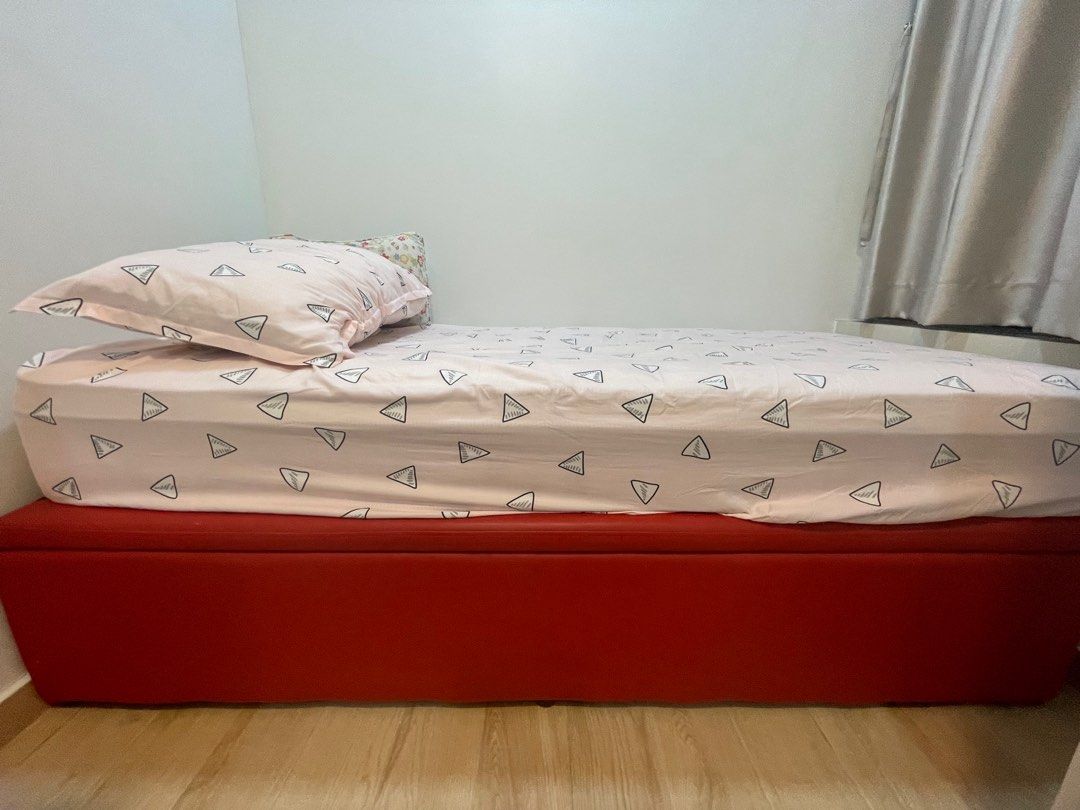 single storage bed frame, Furniture & Home Living, Furniture, Bed