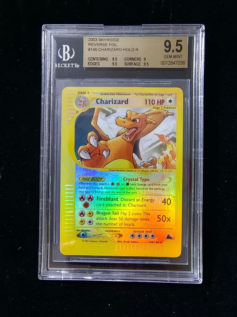 Skyridge Charizard Reverse Holo BGS9.5, Hobbies & Toys, Toys & Games on