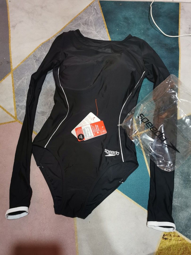 Speedo one piece rash guard, Women's Fashion, Swimwear, Rash guard on