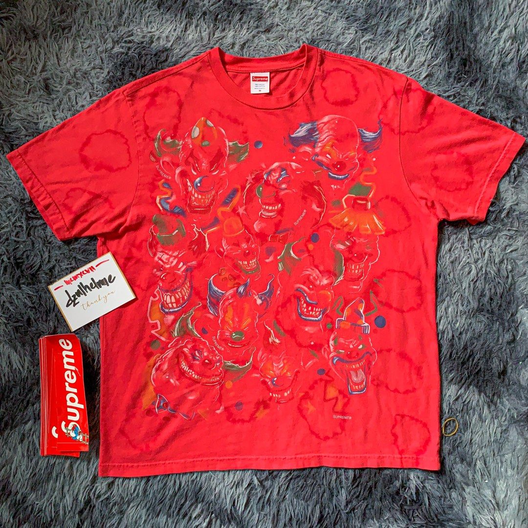 Supreme x Liquid Blue Clowns Tee Men s Fashion Tops Sets