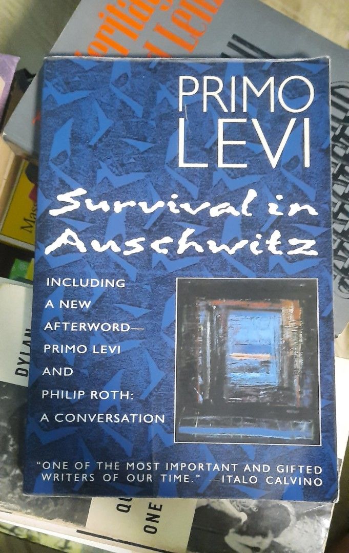 Survival in Auschwitz, Primo Levi (Category: Storybooks) located in Quezon City. Submitted by pujflipscript (Listing ID 1208943765, Image 1). Description: Survival in Auschwitz Primo Levi TPB G Cond..