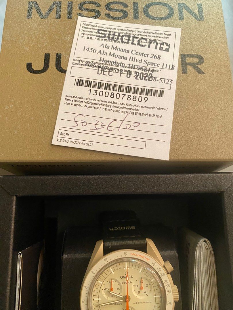 Swatch x Omega Moonwatch Jupiter not Tag Heuer Men #39 s Fashion Watches