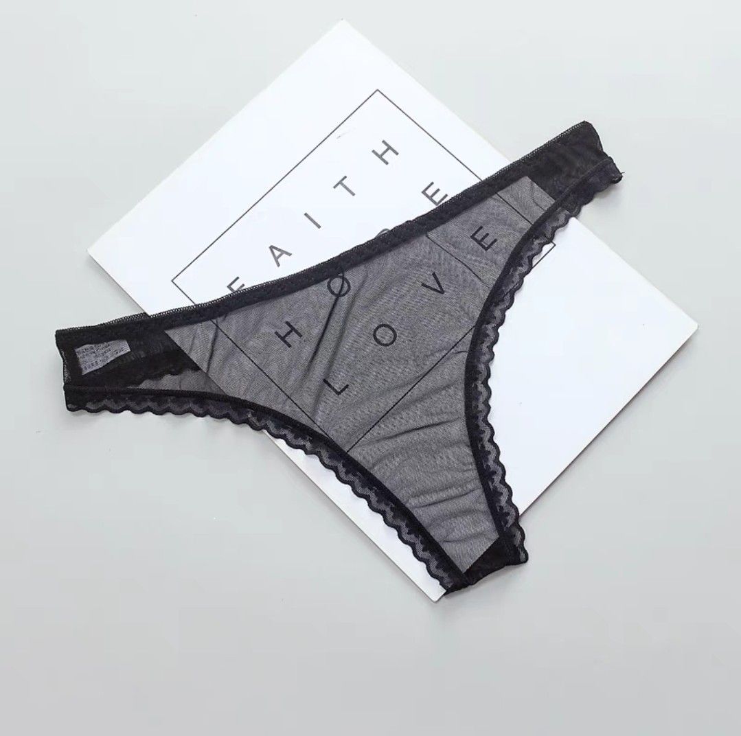T-back Underwear黑色lace, 女裝, 內衣和休閒服- Carousell