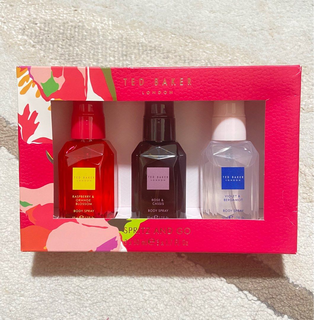ted baker body spray set of 3