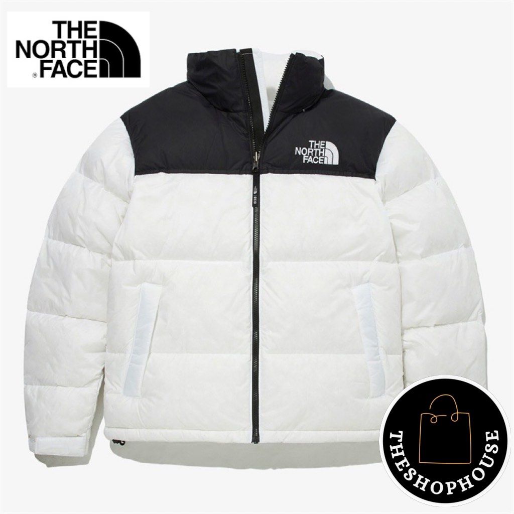 The north face puffer jacket white deals