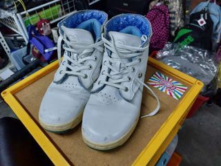 Timberland Boots White RARE adjustable size 8