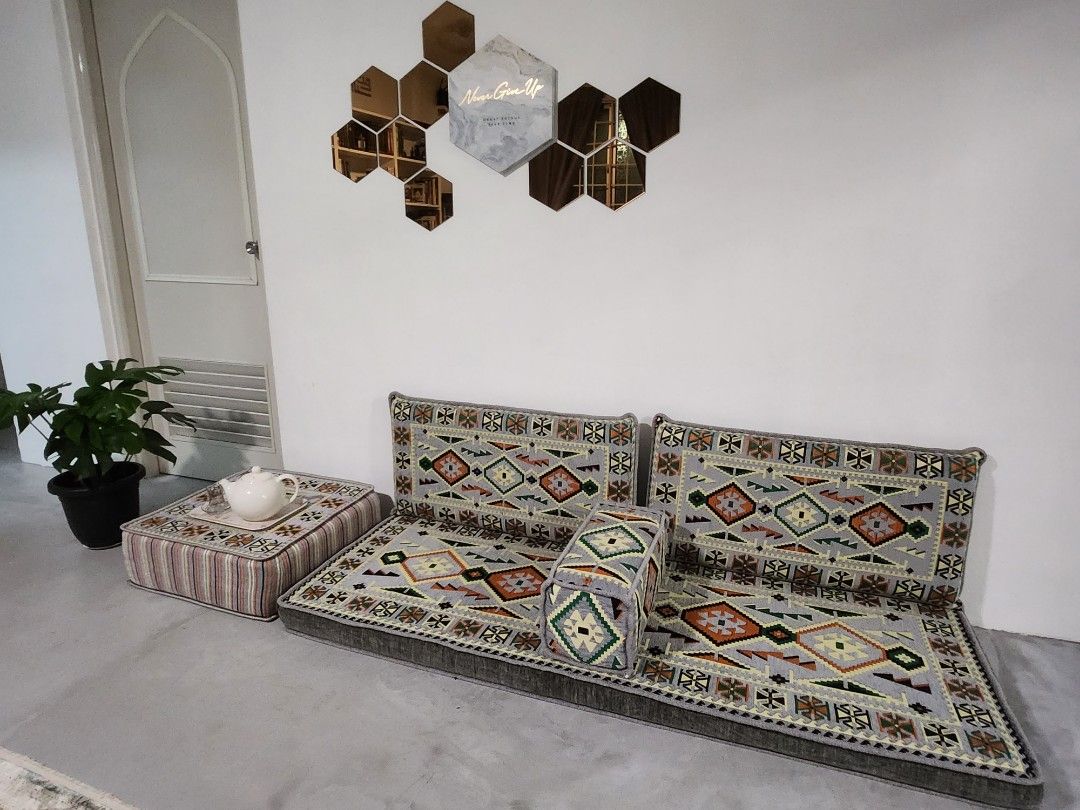 Turkish Kilim Floor Sofa Majlis Set