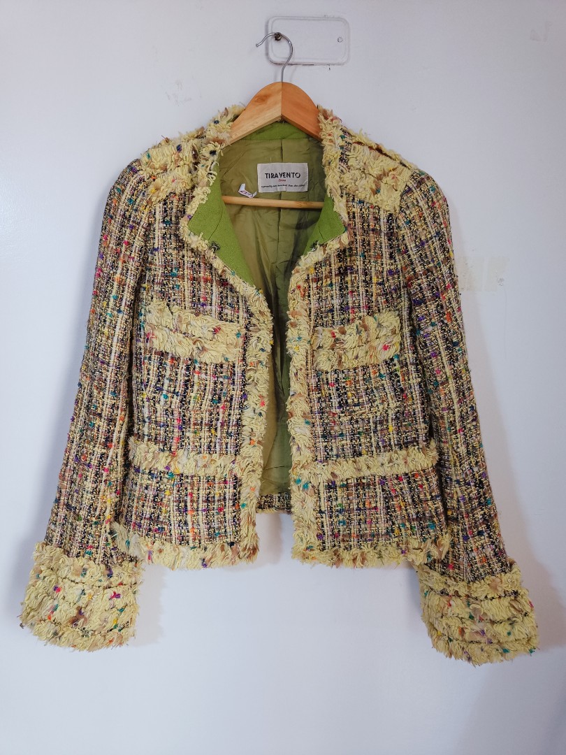 Tweed Blazer, Women's Fashion, Coats, Jackets and Outerwear on Carousell