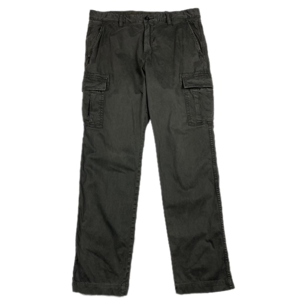 Uniqlo Dark Green Cargo Pants, Men's Fashion, Bottoms, Trousers on