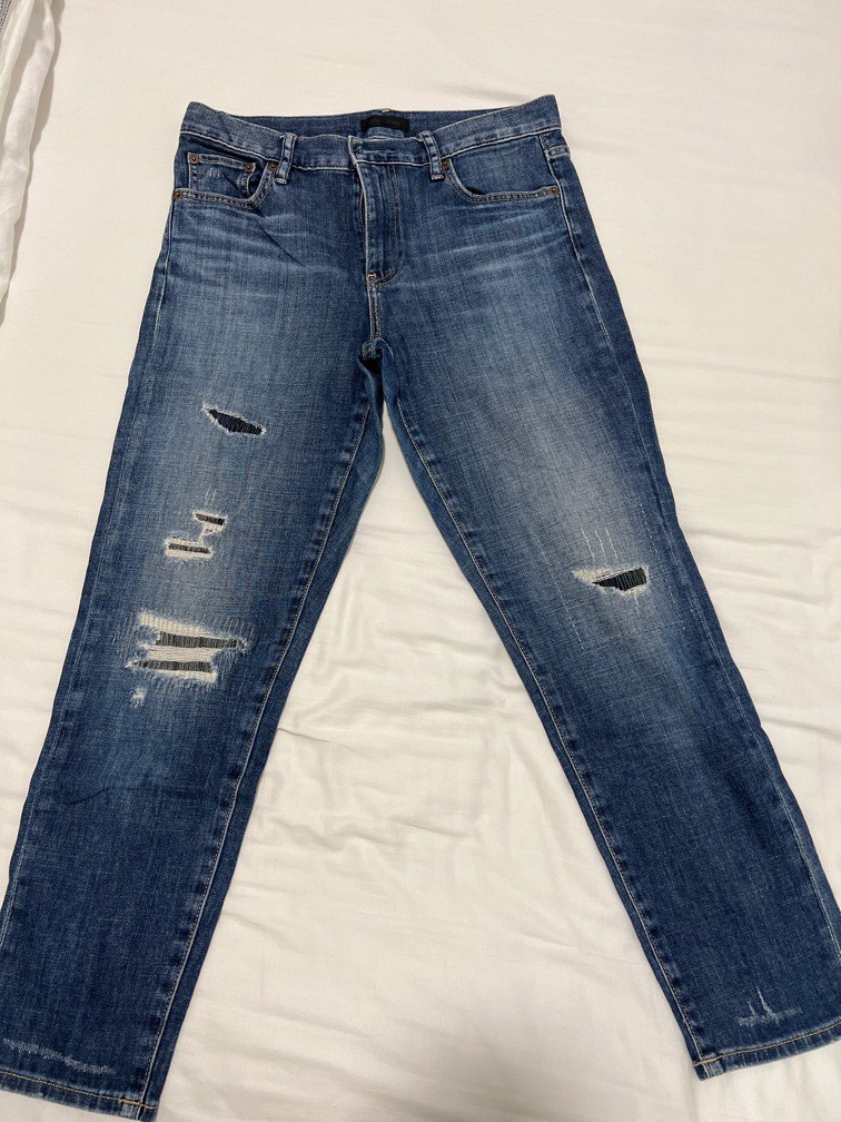 Uniqlo Ripped Jeans, Women's Fashion, Bottoms, Jeans & Leggings on