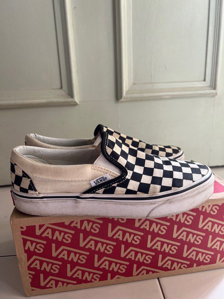 All checkered slip on hotsell vans