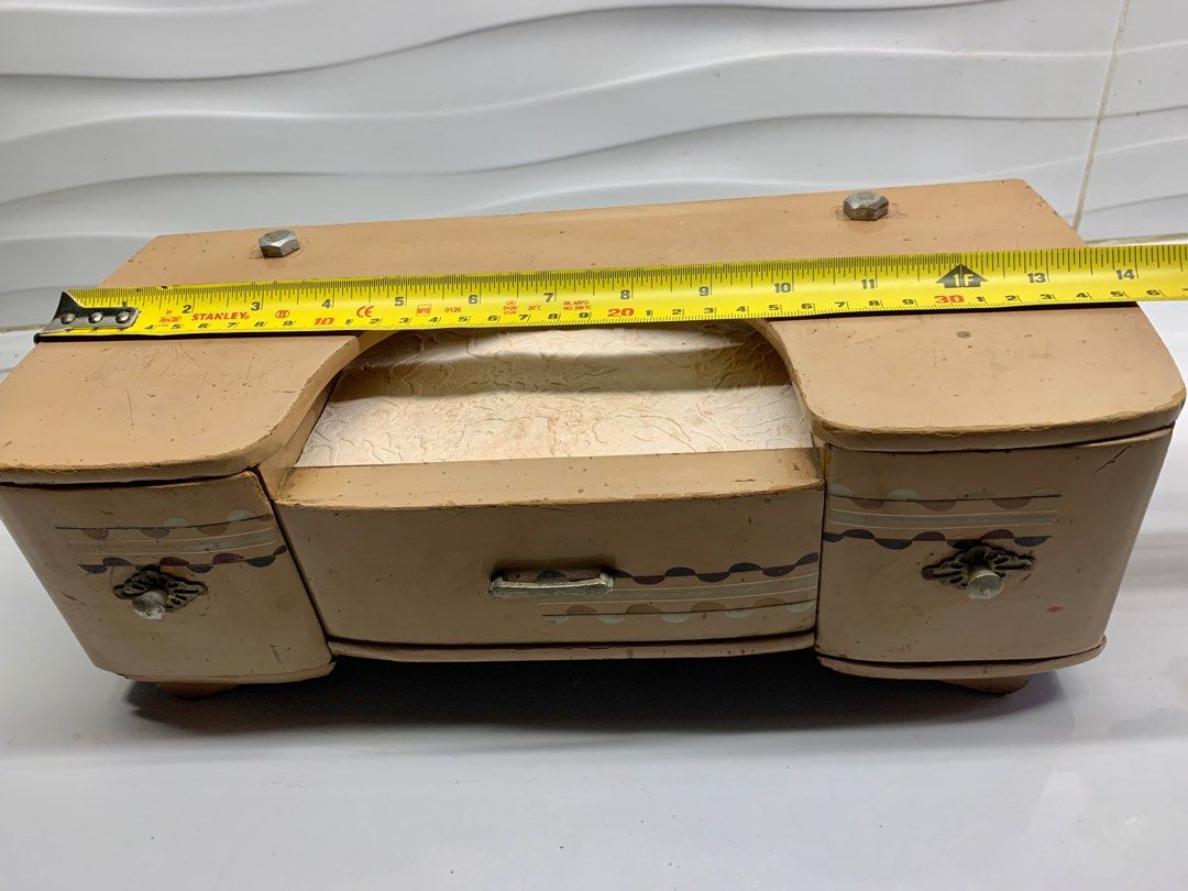 Vintage Desktop Wooden Storage Organizer | Wooden 3- Drawer Vintage ...
