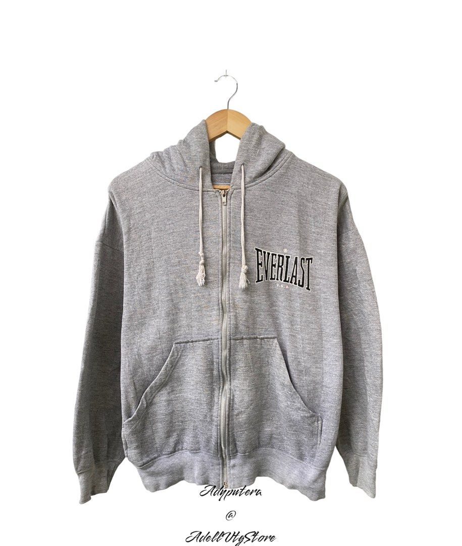 Vintage Everlast Hoodie, Men's Fashion, Tops u0026 Sets, Hoodies on Carousell