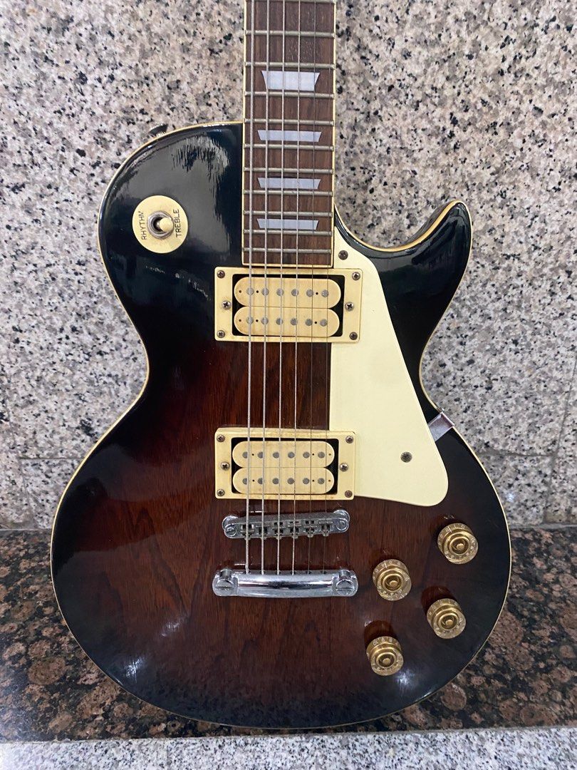 Vintage Hohner Rockwood LX250G Les Paul electric Guitar In Rosewood