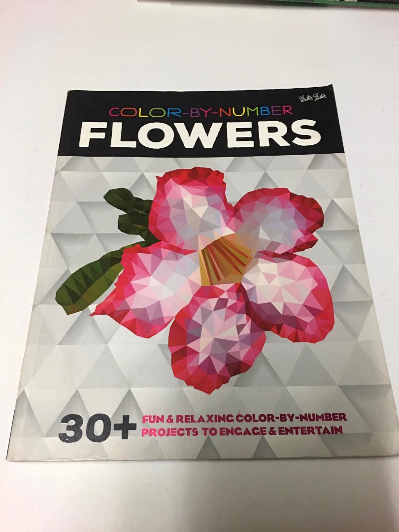 Walter Foster Color By Number - Flowers, Hobbies & Toys, Books ...
