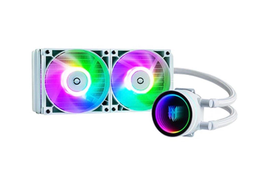 White AIO CPU cooler MIRAGE 240, Computers & Tech, Parts & Accessories