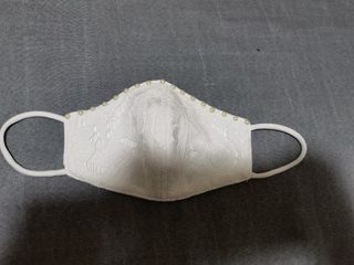White cloth face mask
