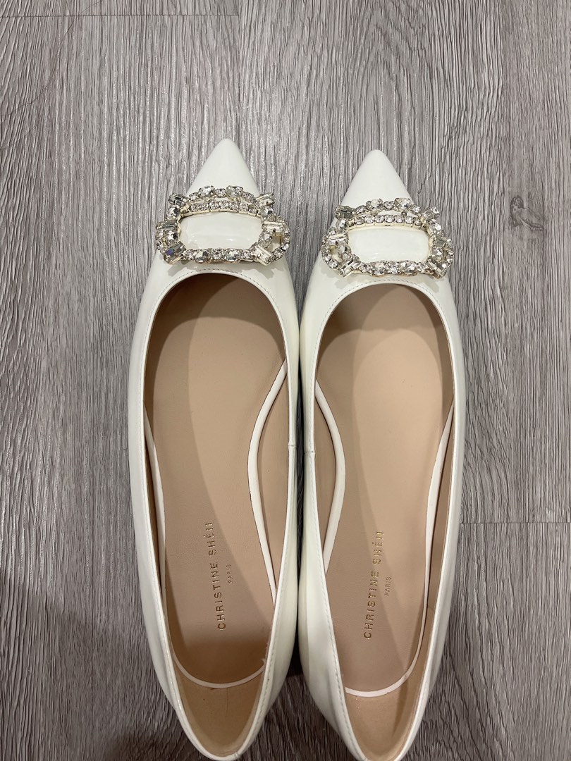 White flat dress shoes on sale