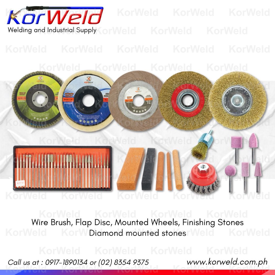Wire Brush, Flap Disc, Mounted Wheels, Finishing Stones and others