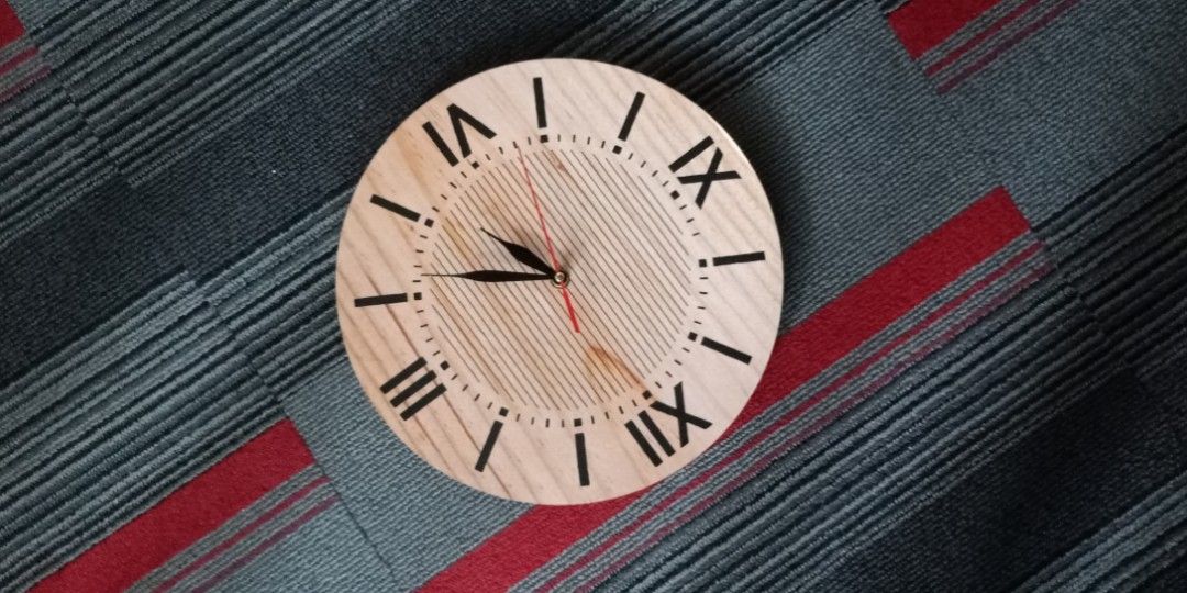 Wooden aesthetic clocks, Furniture & Home Living, Home Decor, Clocks on