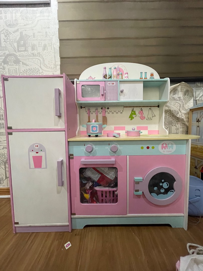 Wooden Kitchen Babies Kids Baby Nursery Kids Furniture Other   Wooden Kitchen 1673440317 E06618b2 