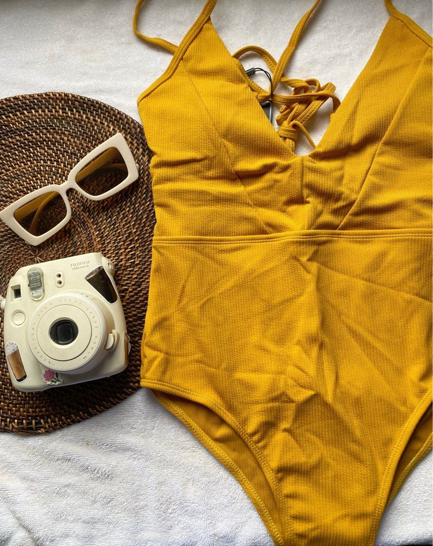 Zaful yellow one piece new arrivals