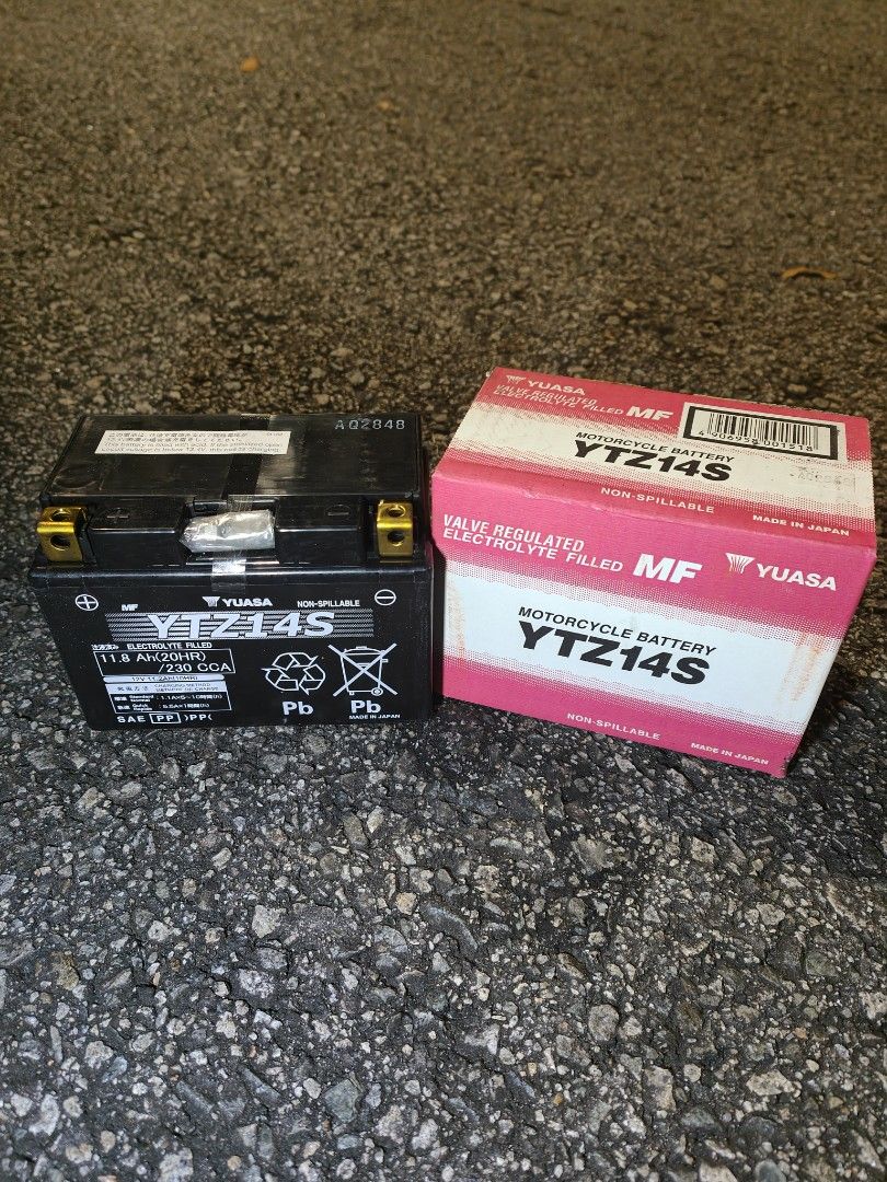 Yuasa YTZ14S Made In Japan Onsite, Motorcycles, Motorcycle Accessories ...