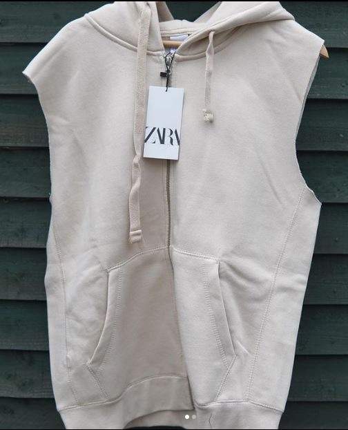 ZARA Hoodie Sleeveless Men Size M