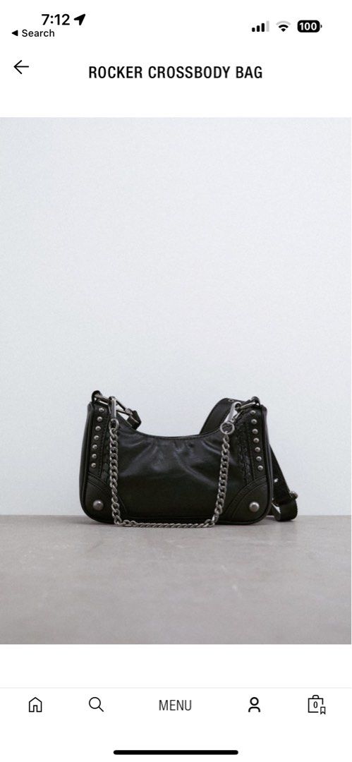 Zara rocker shoulder and crossbody bag