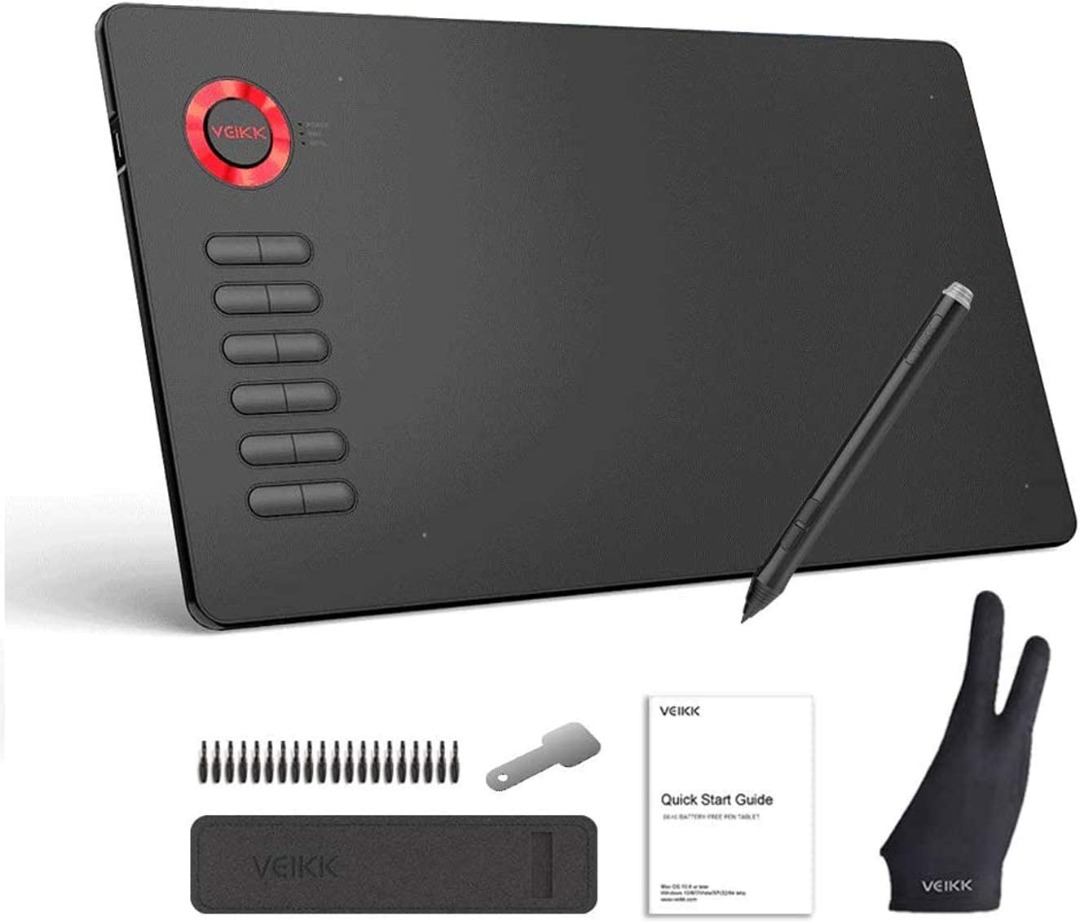 2024) VEIKK A15 Graphics Drawing Tablet 10x6Inch Digital Drawing Tablet