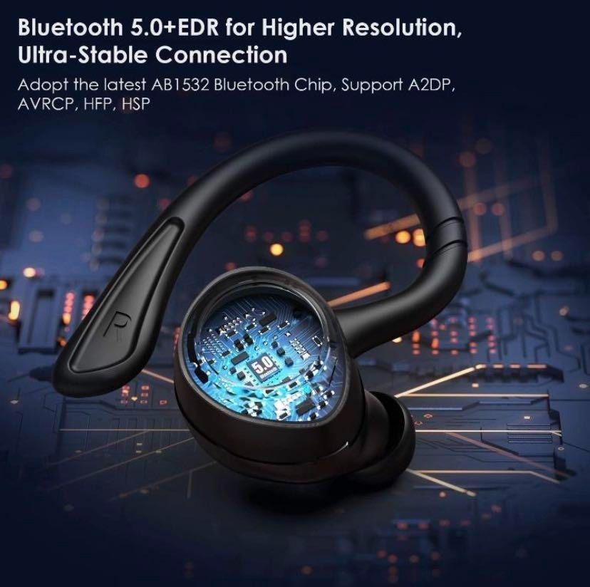 3603 MUZILI G4 Wireless Headphones Bluetooth 5.0 True Wireless Earphones IPX7 Waterproof In Ear Headphones