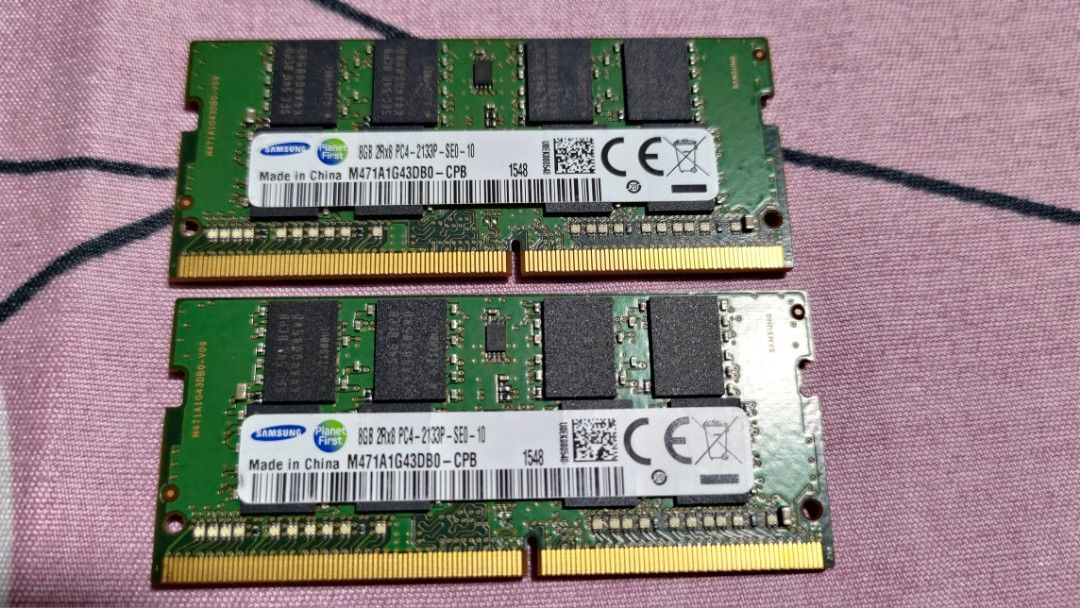 8GB DDR4 Ram Samsung Adata Micron Laptop Ram (Category: Computer Parts) located in Makati City. Submitted by john1215cruz (Listing ID 1209252823, Image 1). Description: LAPTOP RAM 8GB DDR4 2133Mhz SAMSUNG MICRON 8GB DDR4 2400Mhz SK HYNIX ADATA MICRON 1PC - 1200 EACH 2PC+ - 1000 EACH.