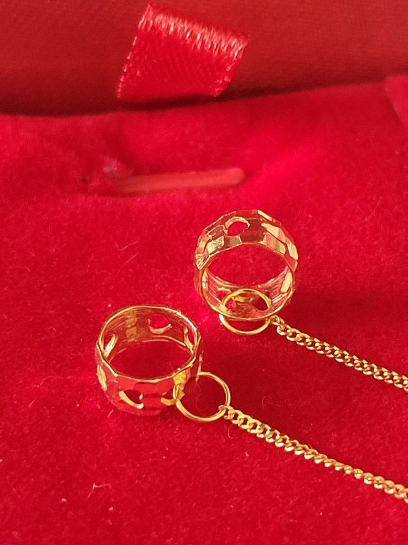 916 Gold Safety Chain for Pandora Bracelet, Women's Fashion, Jewelry