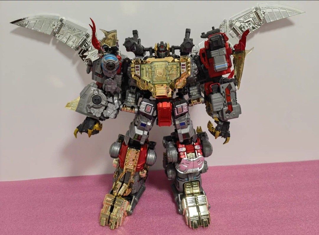 全新品45cm 絕創修羅王Shuraking 恐龍派Dinobots 五合體金剛全套再版G