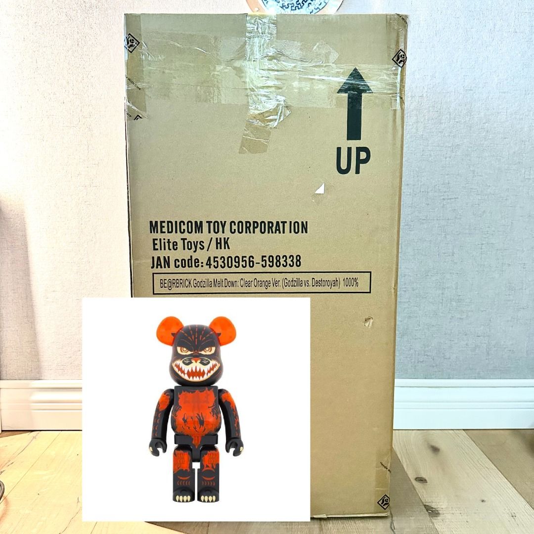 全新未開封哥斯拉medicom toy Be@rbrick bearbrick 1000% not 400% 100