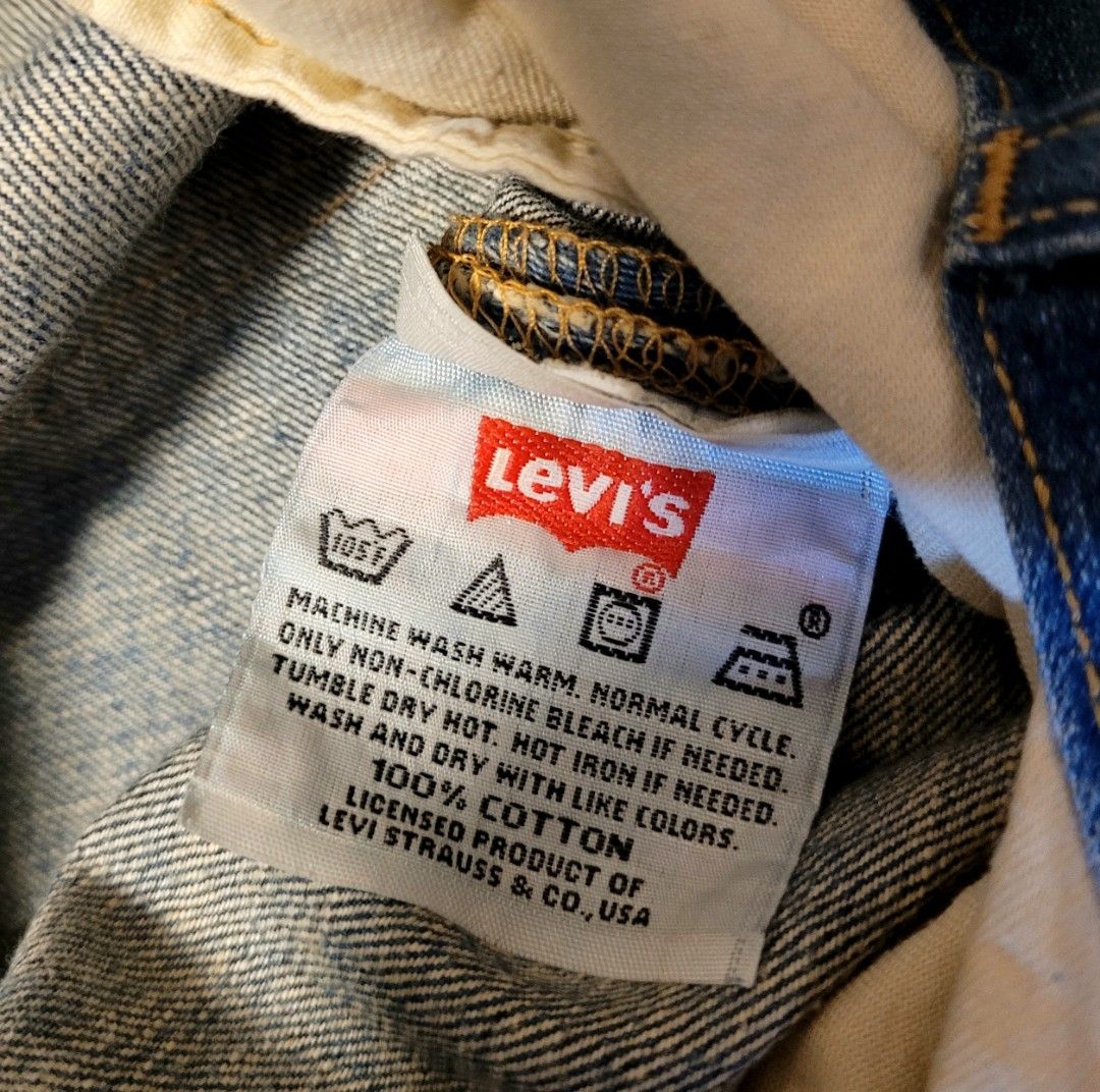 美版Levis 501 Vintage Classic Blue Jeans 洗水藍牛仔褲W34 L34 100