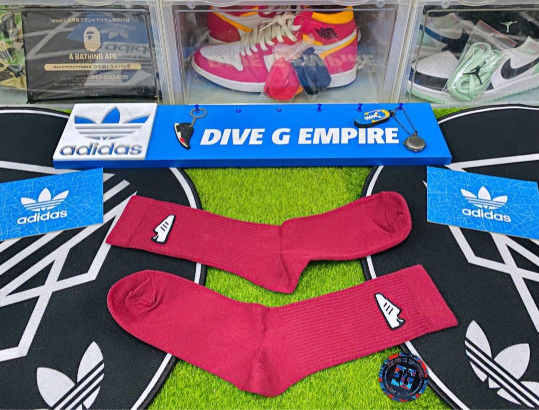 ADIDAS EMBROIDERED CREW SOCKS [3PAIRS], Men's Fashion, Watches &  Accessories, Socks on Carousell