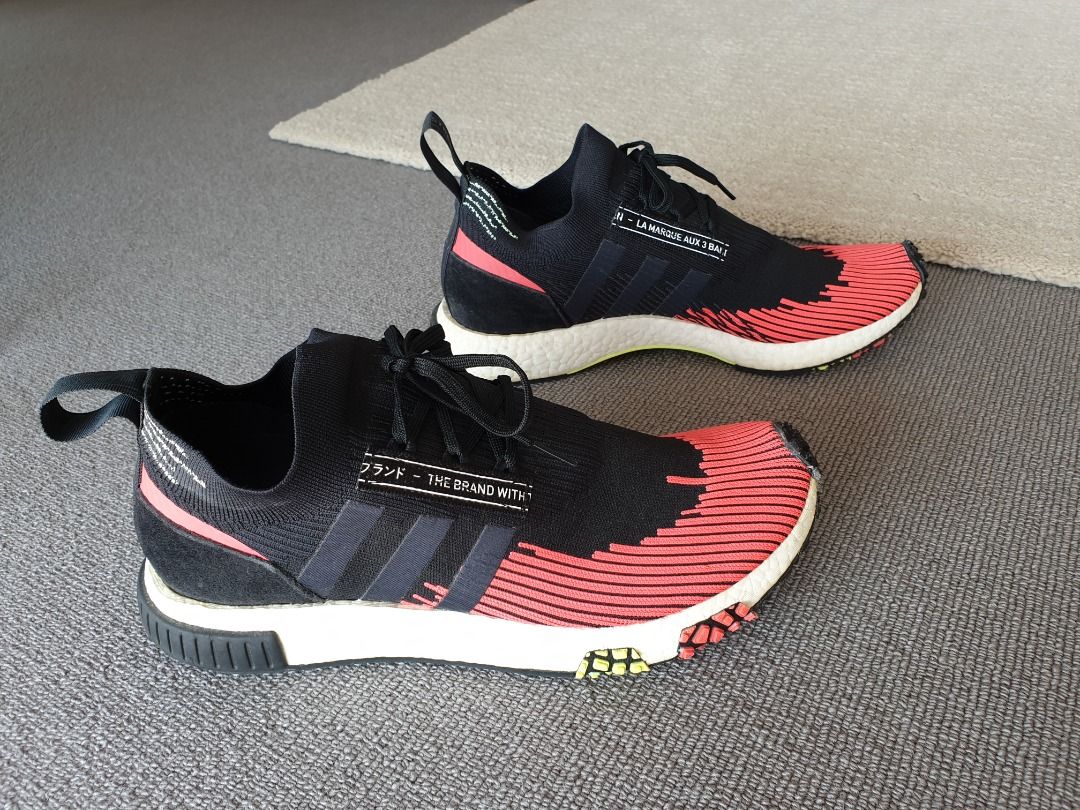Originals nmd racer primeknit trainers core black/core black/solar pink hotsell