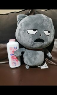 Anime gray cat stuffed toy