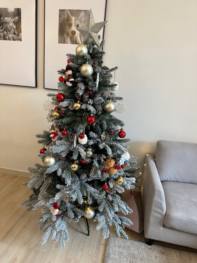 6ft Artificial Christmas Tree, Furniture & Home Living, Home Decor