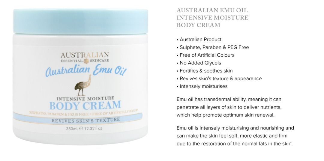 Australia AU Australian Lanolin Essential Skincare Body Cream, 美容＆個人護理