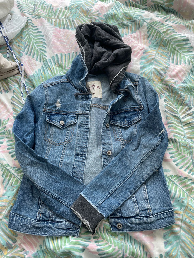 Hollister Jean Jacket Black Size M - $11 (35% Off Retail) - From Montse