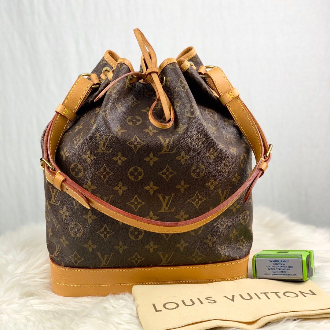Authentic LV large noe bucket bag, Luxury, Bags & Wallets on Carousell