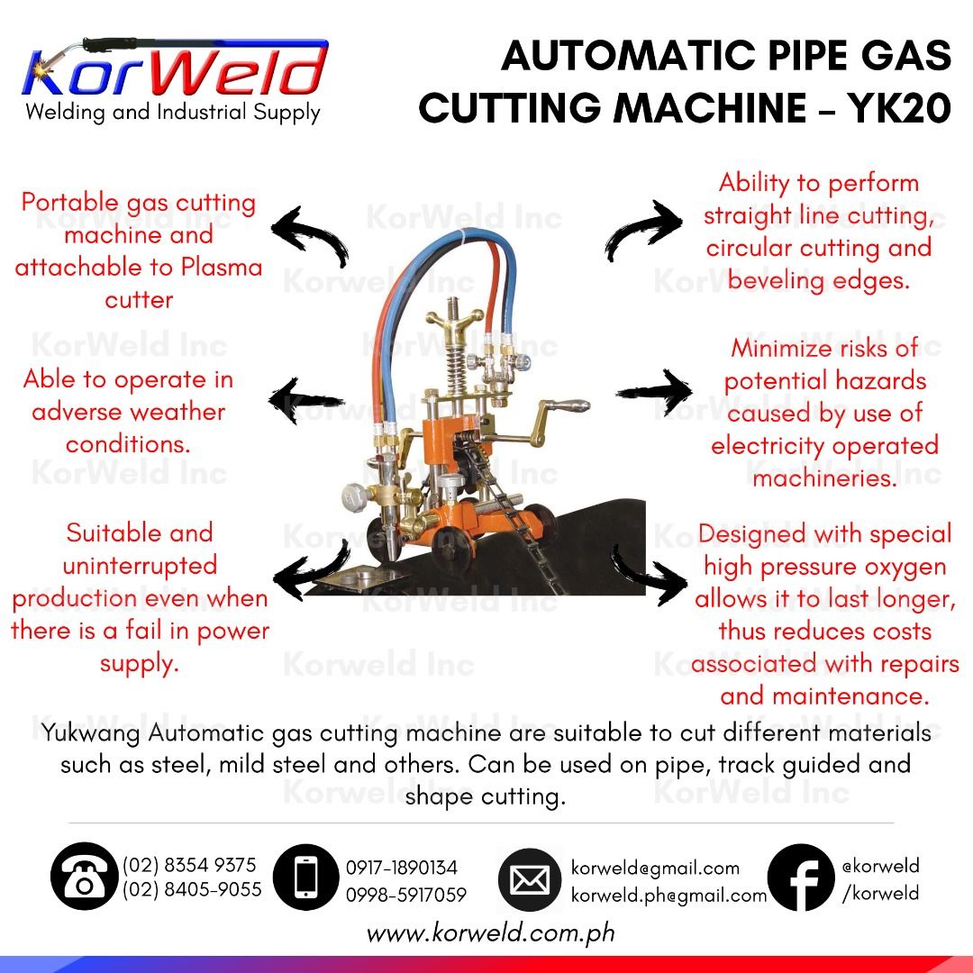 Automatic Pipe Gas Cutting Machine YK20, Commercial & Industrial