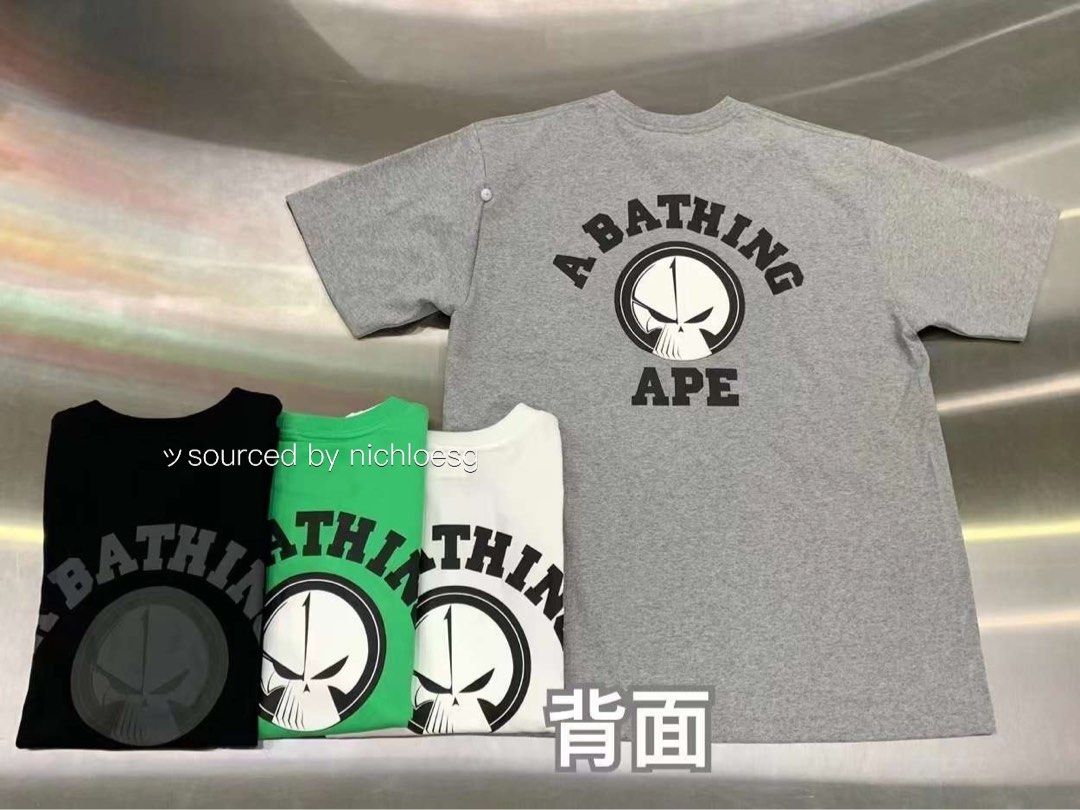 新品 NEIGHBORHOOD BAPE NBHD TEE GRAY L Tシャツ/カットソー(半袖/袖なし) 売りオーダー
