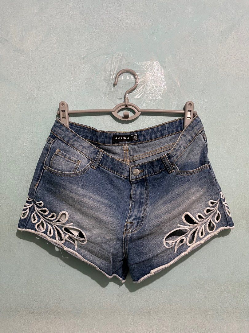 Beach Denim Shorts, Women's Fashion, Bottoms, Shorts on Carousell