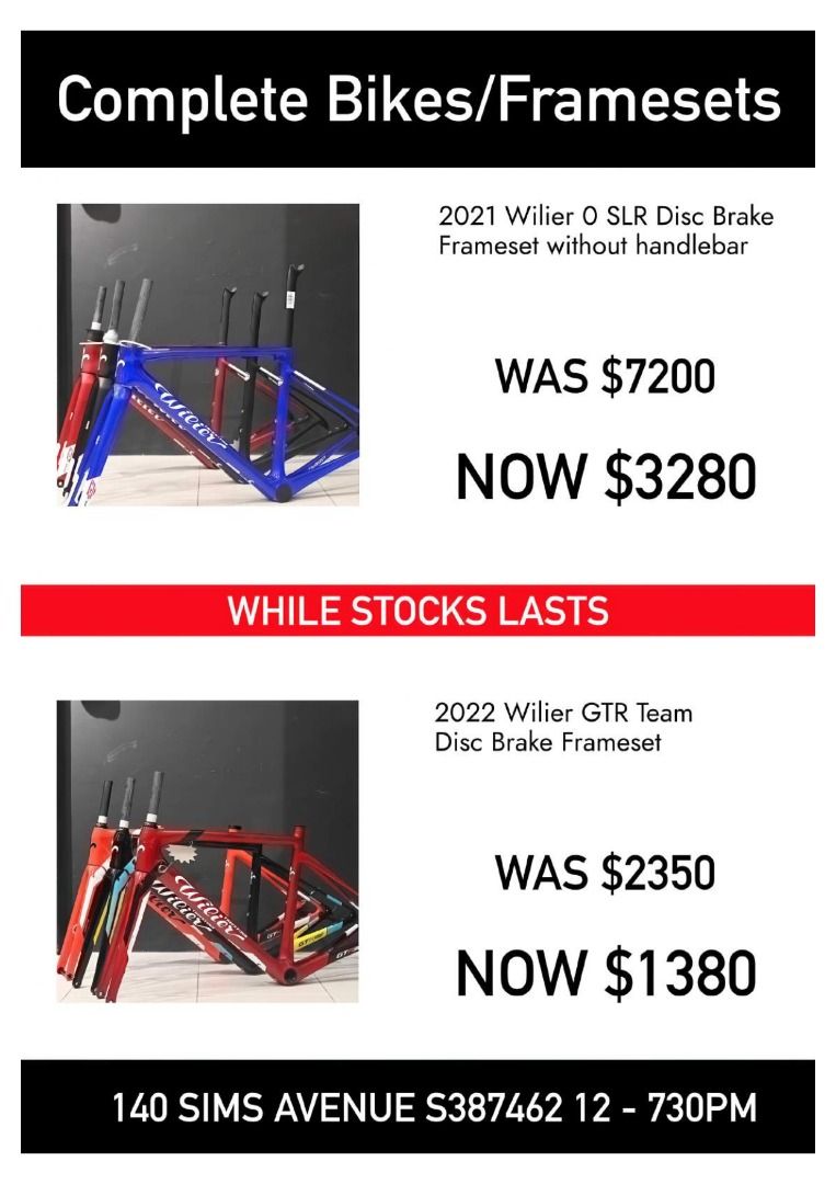 Bicycle Sale 2023 Road Bike / Groupset / Components / Parts