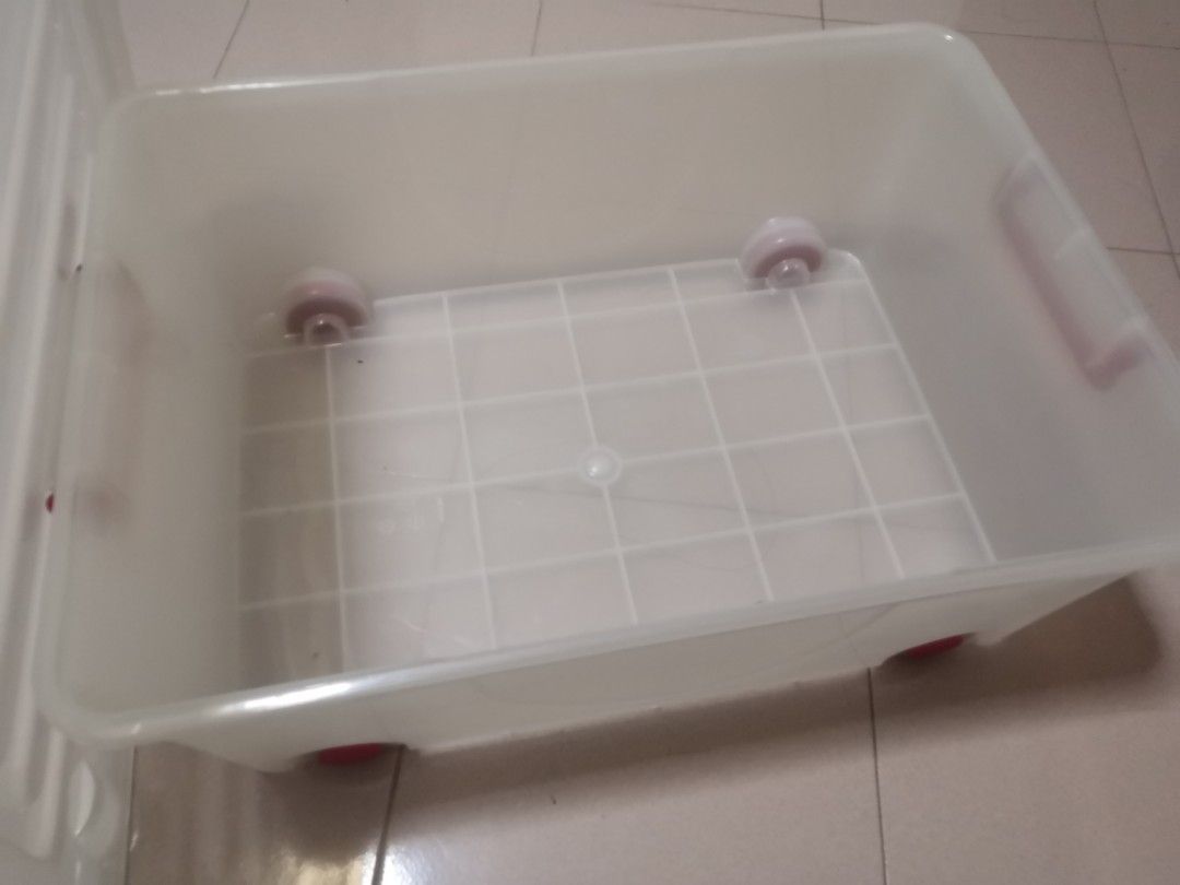 Big storage box with wheels, Furniture & Home Living, Home Improvement