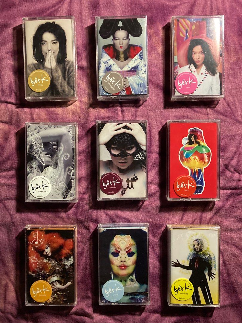 Bjork Limited Edition Coloured Cassette Tapes (Brandnew and sealed, sold as  set), Hobbies & Toys, Memorabilia & Collectibles, Vintage Collectibles on  Carousell